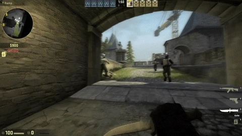 Motion blur effect visualization